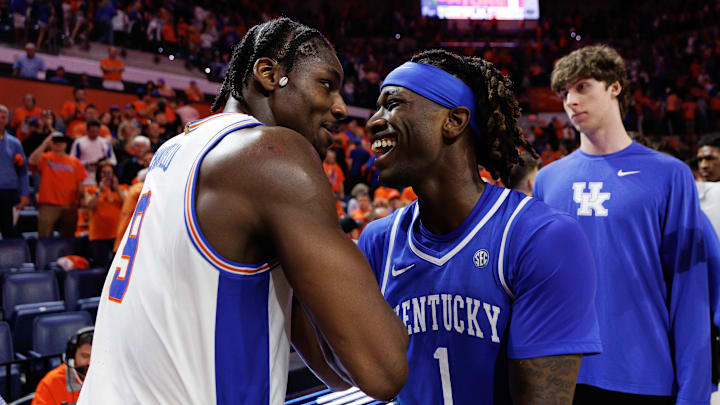 Guard Denzel Aberdeen (right) returned to Florida after one season at Kentucky.