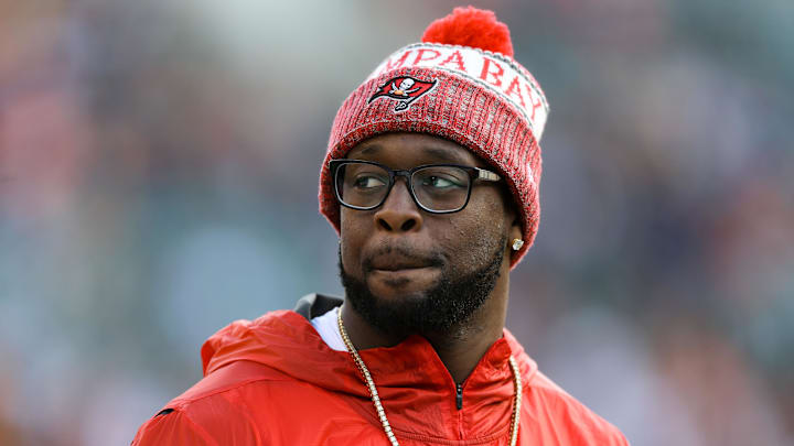 Oct 28, 2018; Cincinnati, OH, USA; Tampa Bay Buccaneers defensive tackle Gerald McCoy (93) against the Cincinnati Bengals at Paul Brown Stadium. Mandatory Credit: Aaron Doster-Imagn Images