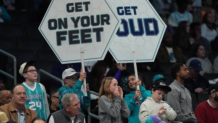 Jan 26, 2026; Charlotte, North Carolina, USA; Charlotte Hornets fans during the second half against the Philadelphia 76ers at Spectrum Center. Mandatory Credit: Jim Dedmon-Imagn Images Jan 26, 2026; Charlotte, North Carolina, USA; Charlotte Hornets fans during the second half against the Philadelphia 76ers at Spectrum Center. Mandatory Credit: Jim Dedmon-Imagn Images