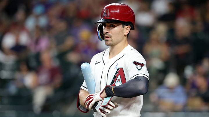 Jun 21, 2026; Phoenix, Arizona, USA; Arizona Diamondbacks outfielder Corbin Carroll against the Minnesota Twins at Chase Field. Mandatory Credit: Mark J. Rebilas-Imagn Images Jun 21, 2026; Phoenix, Arizona, USA; Arizona Diamondbacks outfielder Corbin Carroll against the Minnesota Twins at Chase Field. Mandatory Credit: Mark J. Rebilas-Imagn Images