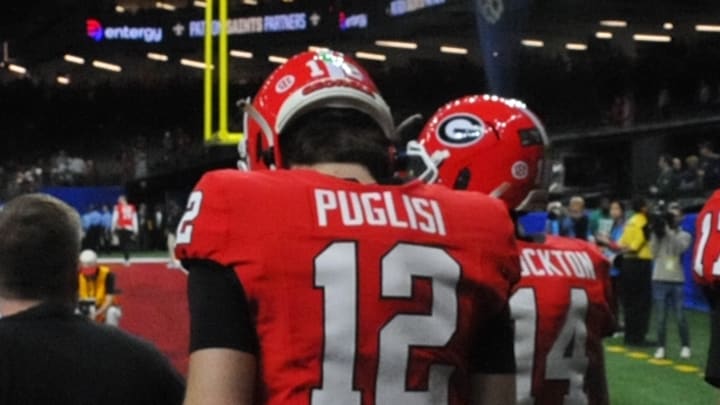 Georgia Bulldogs quarterback Ryan Puglisi enters the field ahead of the 2025 Allstate Sugar Bowl Georgia Bulldogs quarterback Ryan Puglisi enters the field ahead of the 2025 Allstate Sugar Bowl