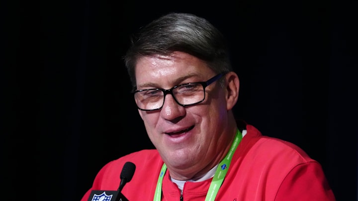 Tampa Bay Buccaneers general manager Jason Licht during the NFL Combine.