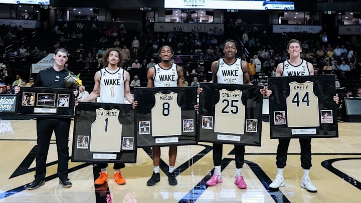 Wake Forest basketball seniors honored at the Joel 