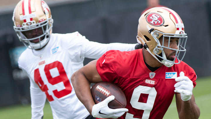 San Francisco 49ers tight end Brayden Willis (9)