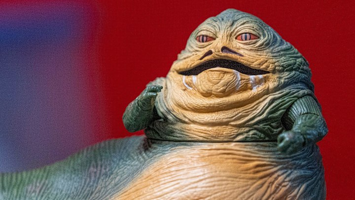 Jabba the Hutt, at The Toy Pit, Indianapolis, Wednesday, April 27,