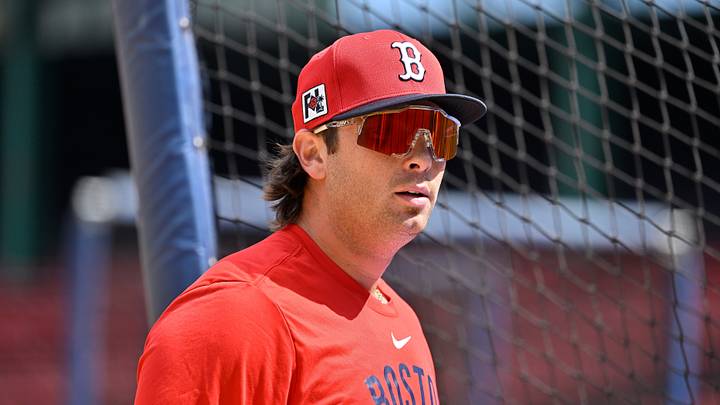 Apr 10, 2025; Boston, Massachusetts, USA; Boston Red Sox first baseman Triston Casas (36) steps out of the batting cage during practice before a game against the Toronto Blue Jays at Fenway Park. Mandatory Credit: Eric Canha-Imagn Images Apr 10, 2025; Boston, Massachusetts, USA; Boston Red Sox first baseman Triston Casas (36) steps out of the batting cage during practice before a game against the Toronto Blue Jays at Fenway Park. Mandatory Credit: Eric Canha-Imagn Images