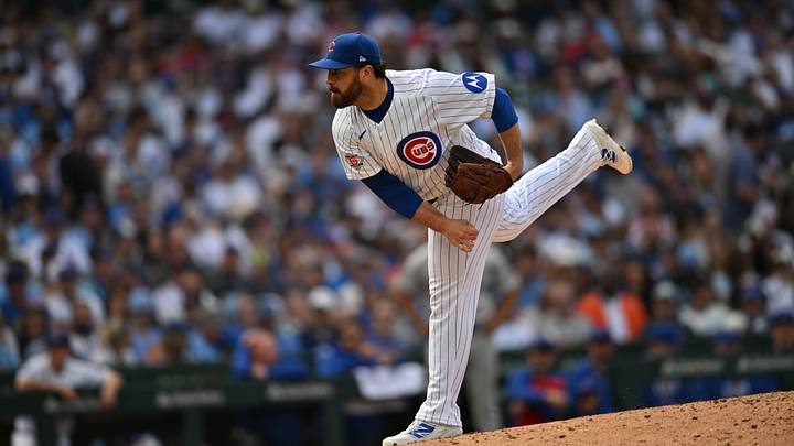 Chicago Cubs pitcher Aaron Civale.