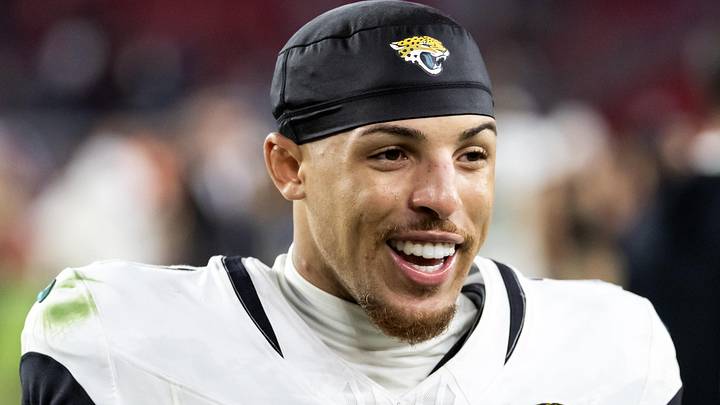 Nov 23, 2025; Glendale, Arizona, USA; Jacksonville Jaguars wide receiver Parker Washington (11) against the Arizona Cardinals at State Farm Stadium. 