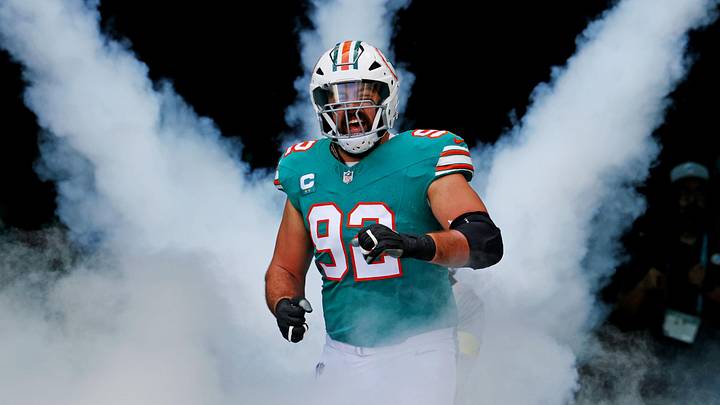 Miami Dolphins defensive tackle Zach Sieler. Miami Dolphins defensive tackle Zach Sieler.