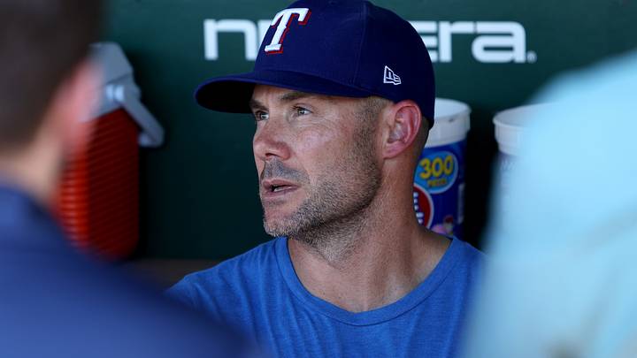 Texas Rangers manager Skip Schumaker. Credit: Dennis Lee-Imagn Images Texas Rangers manager Skip Schumaker. Credit: Dennis Lee-Imagn Images