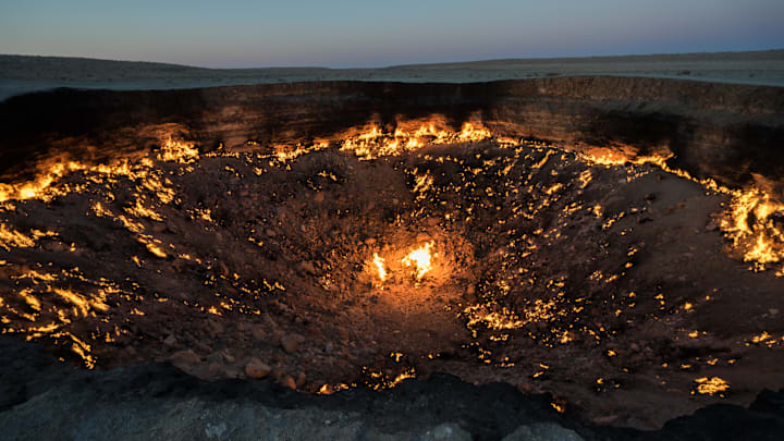 Turkmenistan’s Gateway to Hell crater Turkmenistan’s Gateway to Hell crater