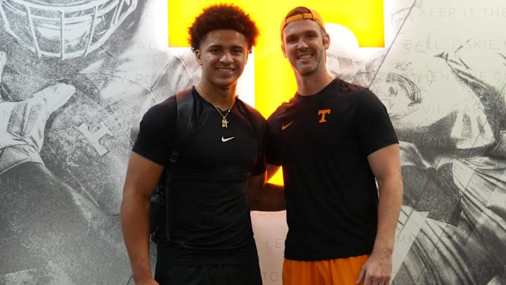 Derrick Baker at Tennessee in the offseason