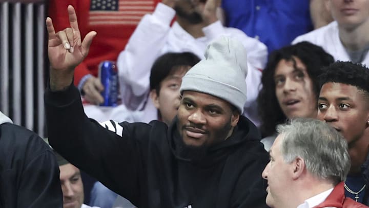 Dallas Cowboys linebacker Micah Parsons in attendance for the game between the Duke Blue Devils and SMU Mustangs.