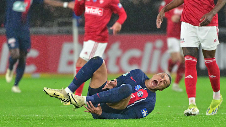 Kylian Mbappé wurde heftig getroffen