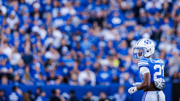 BYU cornerback Evan Johnson against Arizona