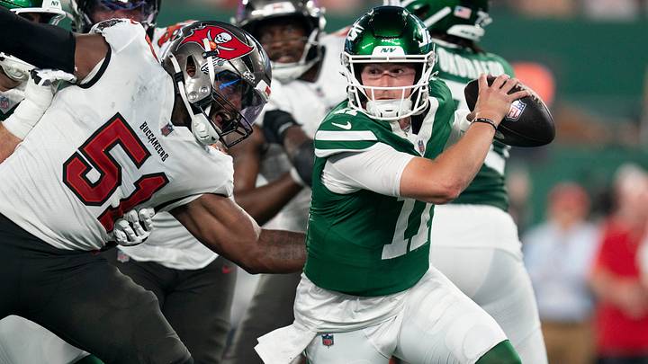 Bailey Zappe's 2026 preseason debut was less than ideal, leaving him with an uncertain outlook with the Jets. Bailey Zappe's 2026 preseason debut was less than ideal, leaving him with an uncertain outlook with the Jets.