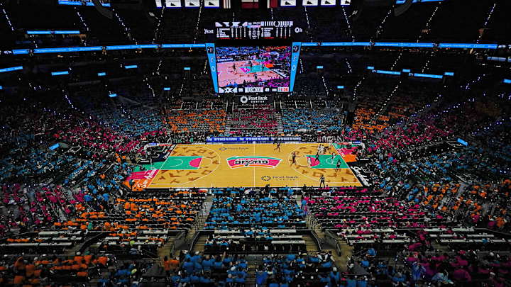 The Spurs had their fans in colorful t-shirts for their first playoff game in seven seasons.
