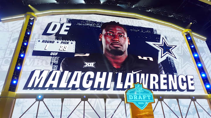 UCF Knights defensive lineman Malachi Lawrence is selected by the Dallas Cowboys with the No. 23 pick in the 2026 NFL Draft