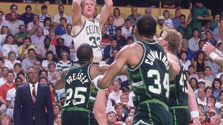 Larry Bird, estrella de los Boston Celtics. Larry Bird, estrella de los Boston Celtics.
