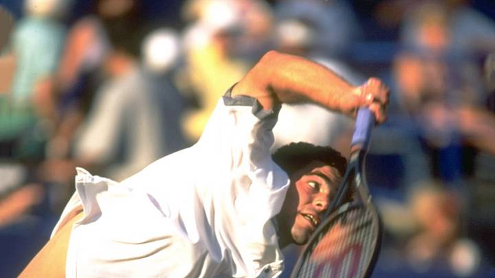 Pete Sampras, en el US Open de 1996. Pete Sampras, en el US Open de 1996.
