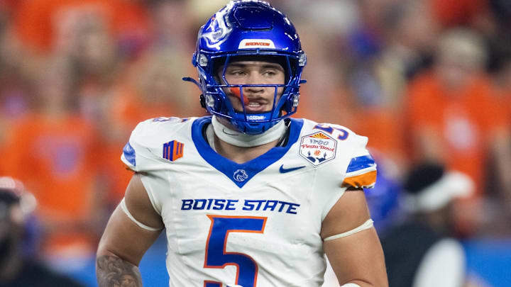 Boise State Broncos edge rusher Jayden Virgin-Morgan. Boise State Broncos edge rusher Jayden Virgin-Morgan.