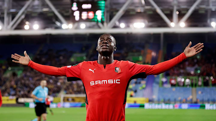 Kamaldeen Sulemana après son but contre le Vitesse Arnhem en Conference League