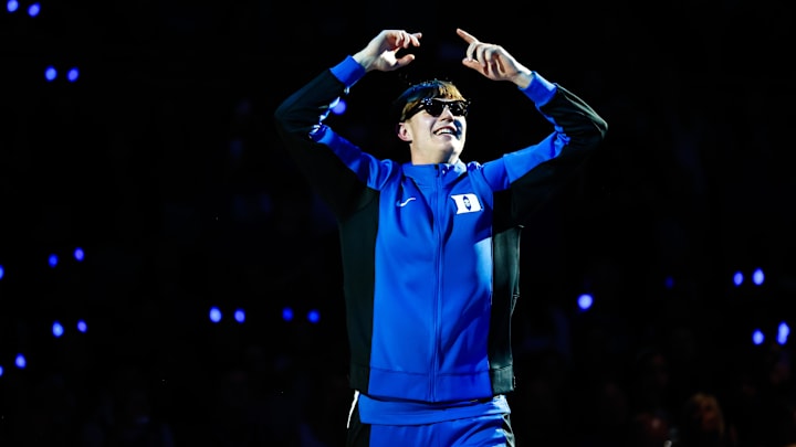 Duke basketball forward Nik Khamenia Duke basketball forward Nik Khamenia