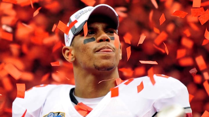 Jan. 4, 2011; New Orleans, LA, USA; Ohio State Buckeyes quarterback Terrelle Pryor (2) against the Arkansas Razorbacks during the 2011 Sugar Bowl at the Louisiana Superdome. Mandatory Credit: Andrew Weber-Imagn Images Jan. 4, 2011; New Orleans, LA, USA; Ohio State Buckeyes quarterback Terrelle Pryor (2) against the Arkansas Razorbacks during the 2011 Sugar Bowl at the Louisiana Superdome. Mandatory Credit: Andrew Weber-Imagn Images