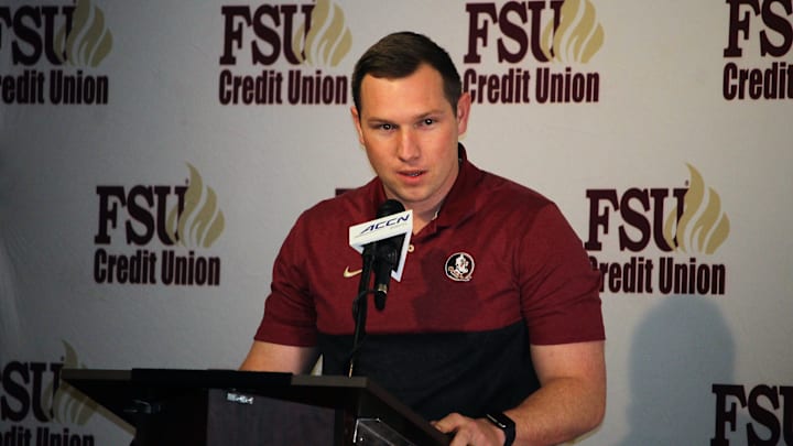 FSU offensive coordinator Kenny Dillingham at the FSU National Signing Day Party on Feb. 5, 2020.

Img 4492