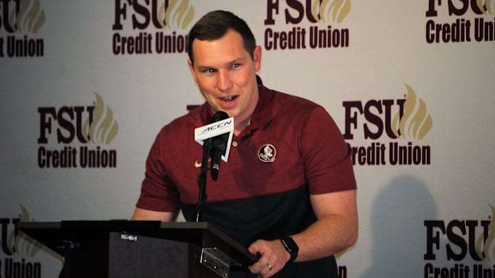 FSU offensive coordinator Kenny Dillingham at the FSU National Signing Day Party on Feb. 5, 2020.

Img 4495