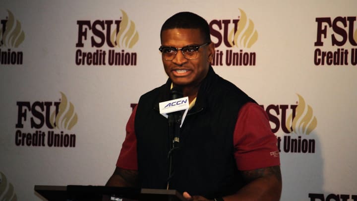 FSU linebackers coach Chris Marve at the FSU National Signing Day Party on Feb. 5, 2020.

Img 4547