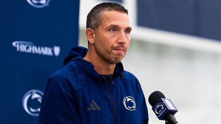 Penn State football head coach Matt Campbell takes a question during a press conference at football media day in Holuba Hall, Friday, August 7, 2026, in State College. Penn State football head coach Matt Campbell takes a question during a press conference at football media day in Holuba Hall, Friday, August 7, 2026, in State College.