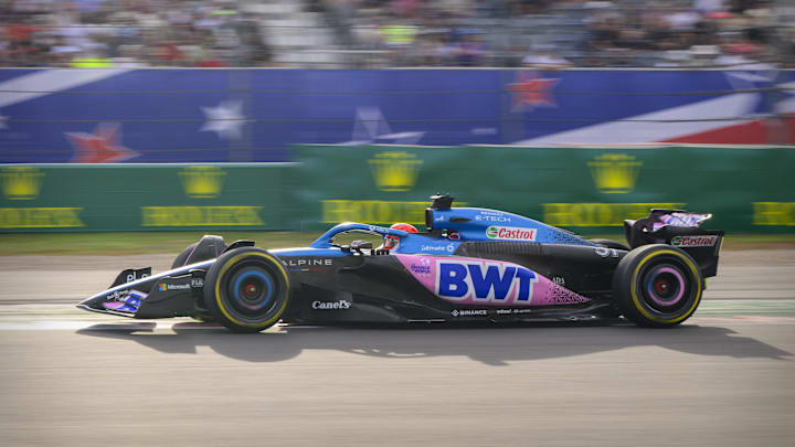 Oct 21, 2023; Austin, Texas, USA; BWT Alpine F1 driver Esteban Ocon (31) of Team France drives Oct 21, 2023; Austin, Texas, USA; BWT Alpine F1 driver Esteban Ocon (31) of Team France drives