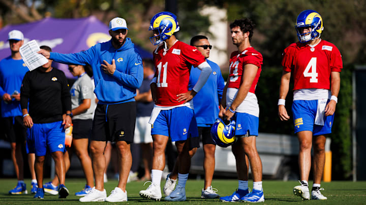 Los Angeles Rams Training Camp, Jimmy Garoppolo, Stetson Bennett, Dresser Winn