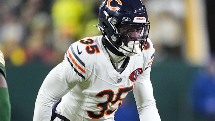 Dec 7, 2025; Green Bay, Wisconsin, USA; Chicago Bears safety C.J. Gardner-Johnson (35) during the game against the Green Bay Packers at Lambeau Field. Mandatory Credit: Jeff Hanisch-Imagn Images Dec 7, 2025; Green Bay, Wisconsin, USA; Chicago Bears safety C.J. Gardner-Johnson (35) during the game against the Green Bay Packers at Lambeau Field. Mandatory Credit: Jeff Hanisch-Imagn Images