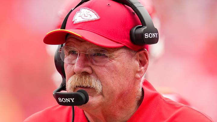 Aug 15, 2026; Kansas City, Missouri, USA; Kansas City Chiefs head coach Andy Reid reacts during the second half against the Los Angeles Rams at at Arrowhead Stadium. Mandatory Credit: Jay Biggerstaff-Imagn Images Aug 15, 2026; Kansas City, Missouri, USA; Kansas City Chiefs head coach Andy Reid reacts during the second half against the Los Angeles Rams at at Arrowhead Stadium. Mandatory Credit: Jay Biggerstaff-Imagn Images