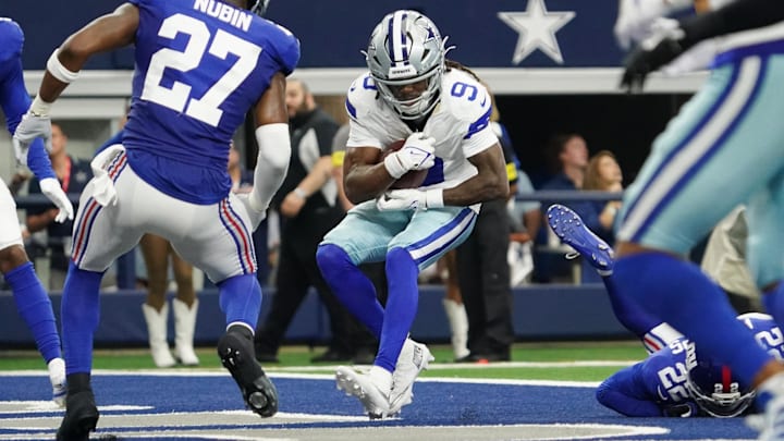 Dallas Cowboys wide receiver KaVontae Turpin makes a catch for a touchdown against the New York Giants.