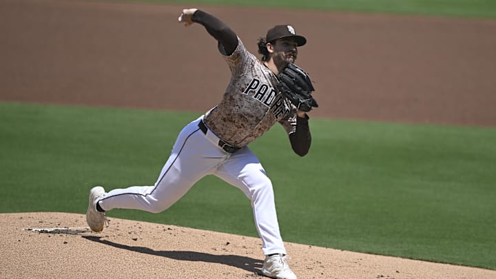 Aug 10, 2025; San Diego, California, USA; San Diego Padres starting pitcher Dylan Cease (84) delivers during the first inning against the against the Boston Red Sox at Petco Park. Mandatory Credit: Denis Poroy-Imagn Images Aug 10, 2025; San Diego, California, USA; San Diego Padres starting pitcher Dylan Cease (84) delivers during the first inning against the against the Boston Red Sox at Petco Park. Mandatory Credit: Denis Poroy-Imagn Images