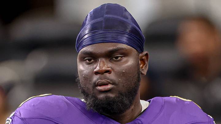 Baltimore Ravens - defensive lineman C.J. Okoye Baltimore Ravens - defensive lineman C.J. Okoye