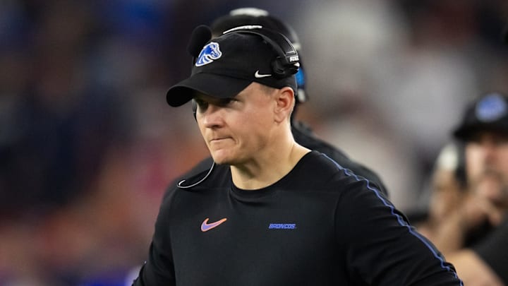 Boise State Broncos head coach Spencer Danielson. Boise State Broncos head coach Spencer Danielson.