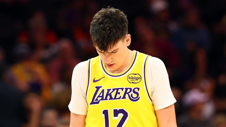 Los Angeles Lakers forward Jake LaRavia