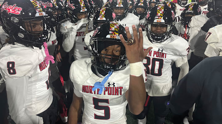 North Point is set to get another Maryland Class 3A state championship ring after defeating Mervo in the final. The Eagles avenged a loss to Mervo in last year's state final and captured their second crown in three years.