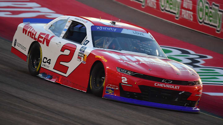 Nov 1, 2025; Avondale, Arizona, USA; NASCAR Xfinity Series driver Jesse Love (2) during the Xfinity Series Championship race at Phoenix Raceway.