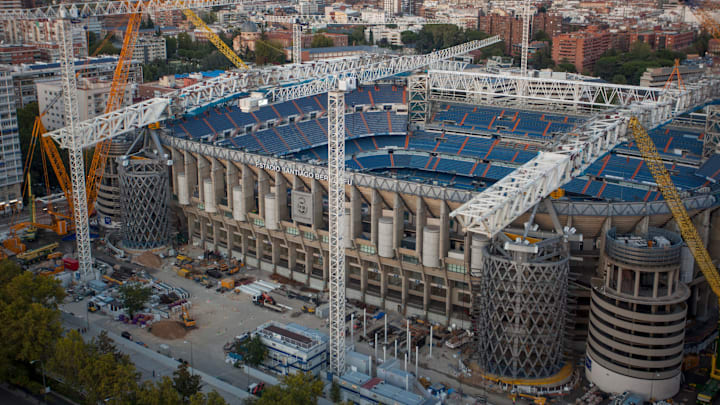 Work on the Santiago Bernabeu continues Work on the Santiago Bernabeu continues