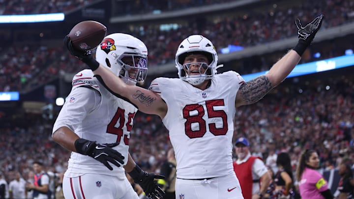 Arizona Cardinals tight end Trey McBride is a great prop target on Sunday.
