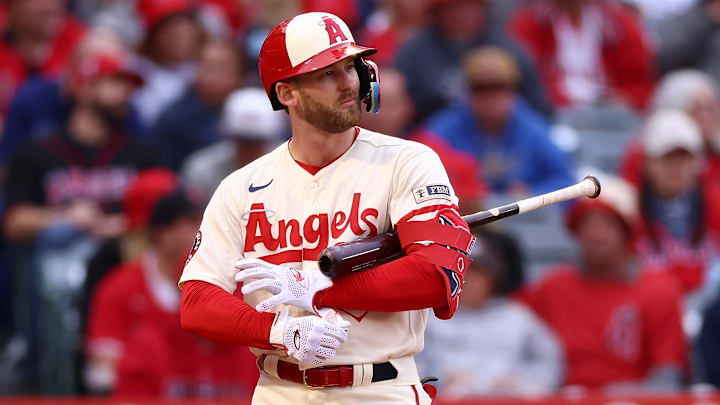 Miami Marlins v Los Angeles Angels