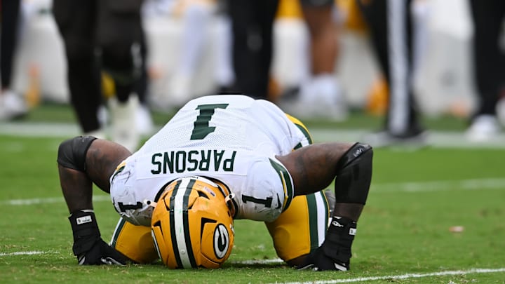 Green Bay Packers defensive end Micah Parsons had two penalties in the team's loss to the Cleveland Browns.