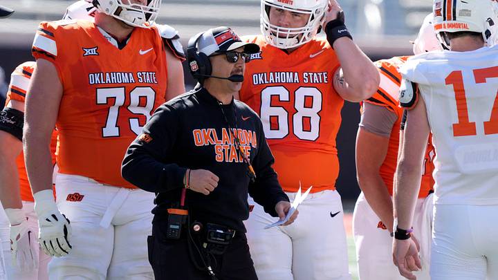 Oklahoma State head coach Eric Morris.