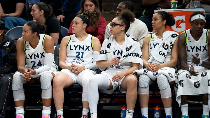 Napheesa Collier and the Lynx got eliminated in the first round of the 2026 WNBA playoffs by the Liberty. Napheesa Collier and the Lynx got eliminated in the first round of the 2026 WNBA playoffs by the Liberty.