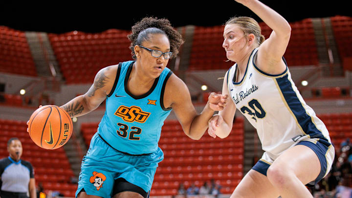 Oklahoma State Cowgirls guard Stailee Heard.